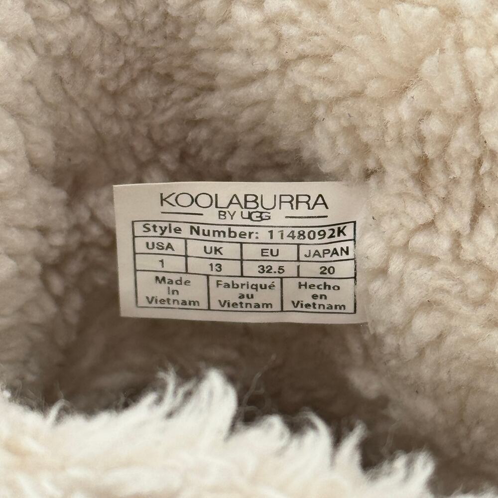 Koolaburra by UGG Girls Pink Button Short Boots Size 1 Faux Fur Lined Winter - Picture 9 of 10